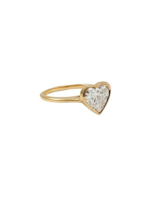Prince Diamond & Jewelry White 14K 3.06 Ct. Tw. Lab-Grown Diamond Lab-Grown Heart Ring
