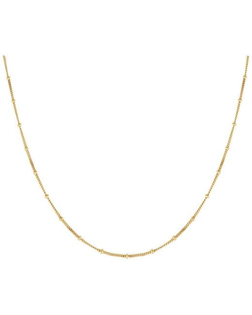 Karma and Luck Metallic Plated Chain Necklace