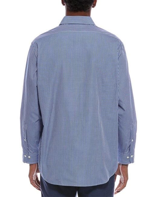 Brooks Brothers Blue Pattern Button Shirt for men