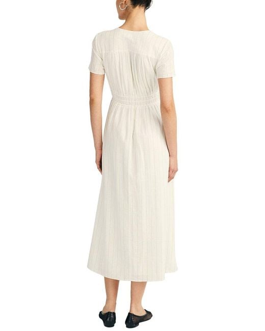10 Crosby Derek Lam Natural Esmeray Linen-Blend Midi Dress