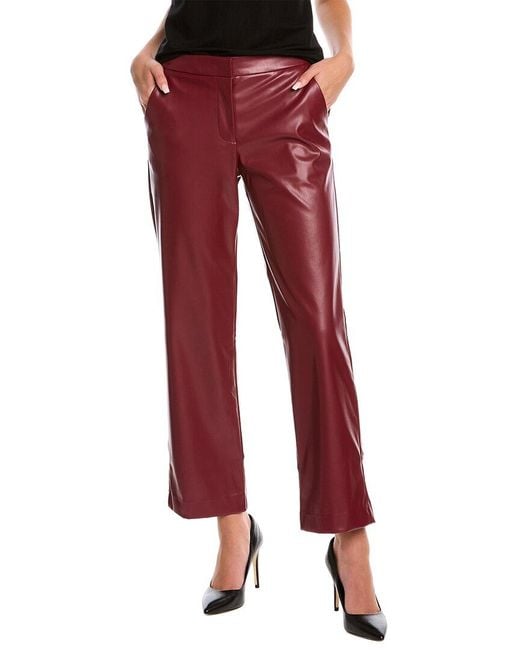 Alexia Admor Red Fitted Wide Leg Pant