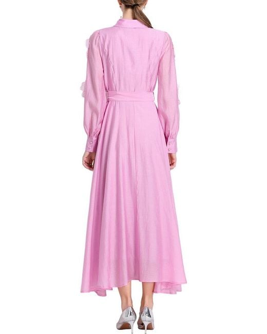Kaimilan Pink Embellished Maxi Dress