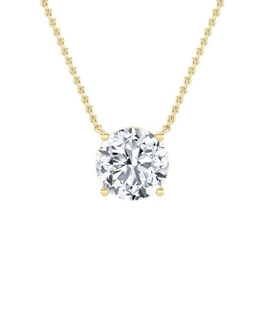 Lab Grown Diamonds White 14K 1.00 Ct. Tw. Lab-Grown Diamond Pendant