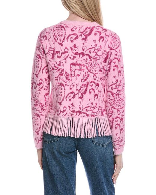 Fate Red Fuzzy Eyelash Cardigan