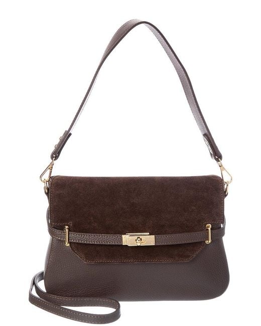 Isabella Rossetti Brown Phoebe27 Leather Shoulder Bag