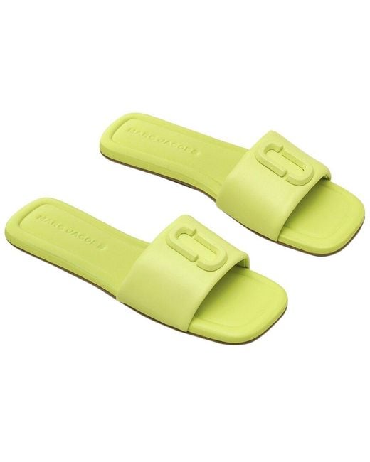 Marc Jacobs Yellow The J Marc Leather Sandal