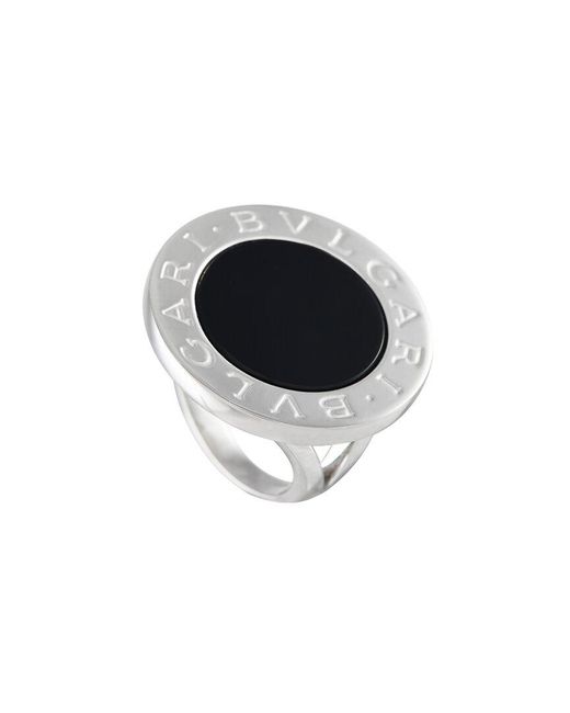 BVLGARI Black 18K Onyx Ring (Authentic Pre-Owned)