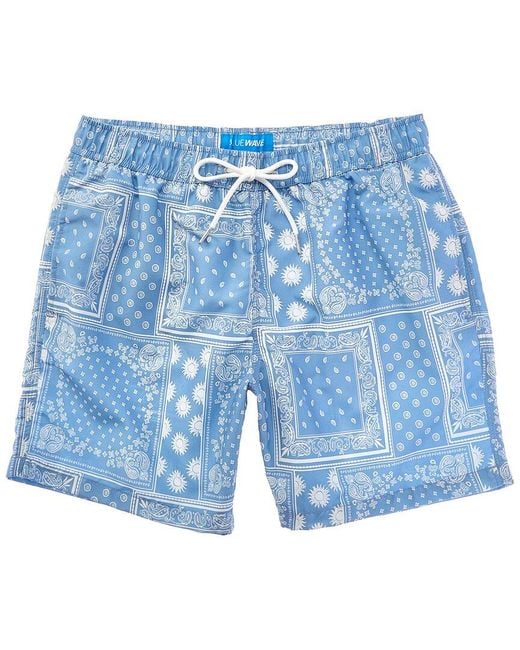 Blue Wave Blue Swim Short for men