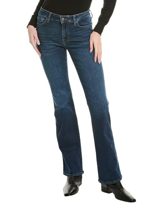 7 For All Mankind Blue Kimmie Freesia Form Fitted Bootcut Jean