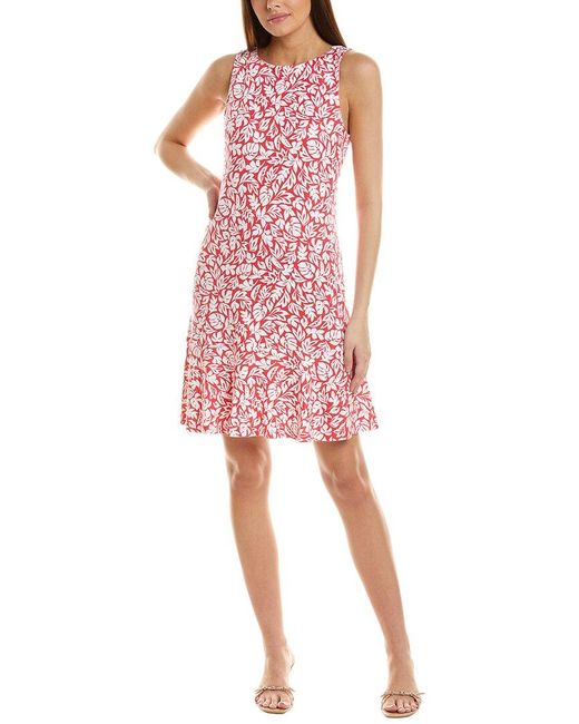 Tommy Bahama Pink Darcy Bright Bay Flounce Mini Dress