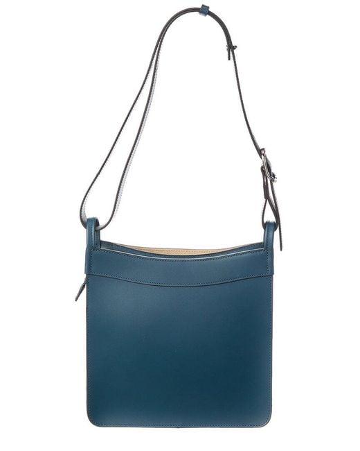 Longchamp Blue Small Leather Hobo Bag