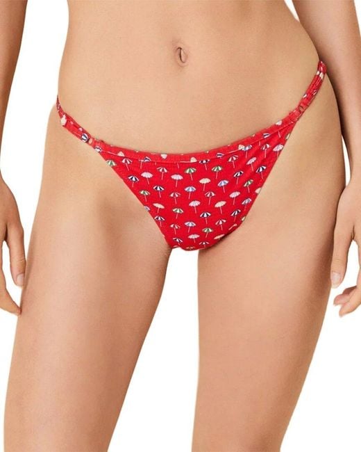 Solid & Striped Red The Lulu Bottom