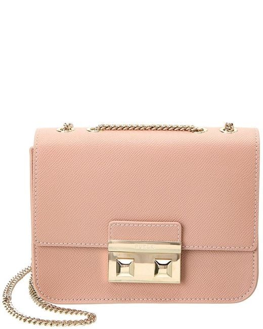 Furla Pink Bella Mini Crossbody