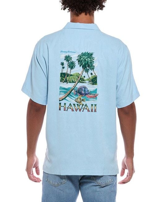Tommy Bahama Blue Hawaiian Splash Shirt for men
