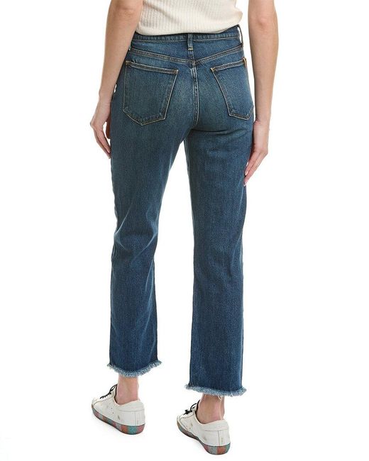 Joe's Jeans Blue The Honor High-Rise Kersh Vintage Straight Jean