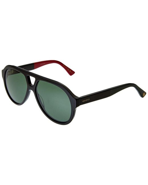 Gucci Black Unisex GG0159SN 56mm Sunglasses for men