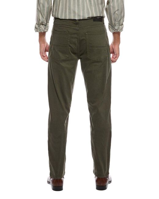 Karl Lagerfeld Green Stretch Slim Leg Linen-Blend Jean for men