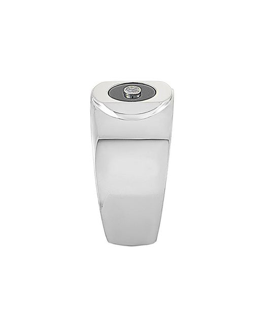 Charriol White Silver 0.04 Ct. Tw. Diamond & Onyx Ring for men