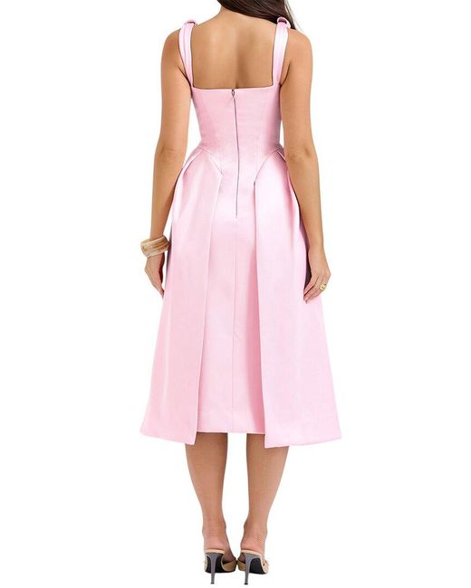 Tedora Pink Midi Dress
