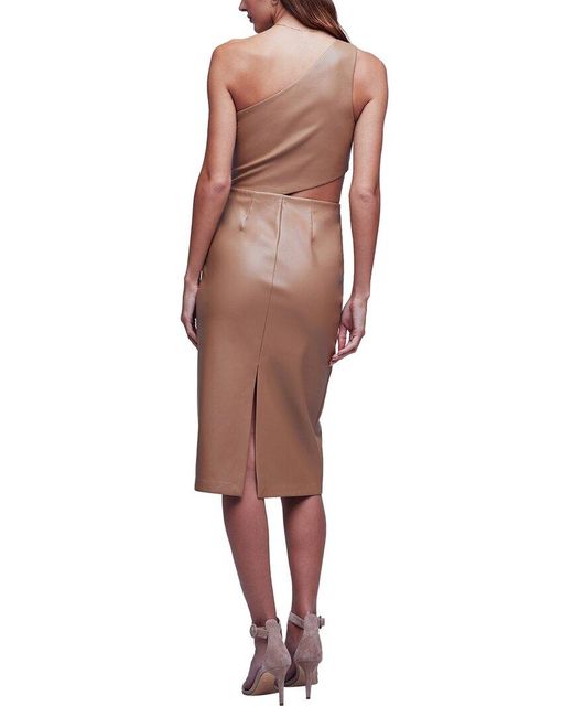 L'Agence Brown Aliyah Cutout Dress