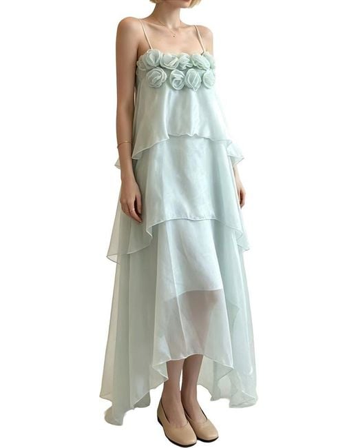 Linda Charm Green Maxi Dress