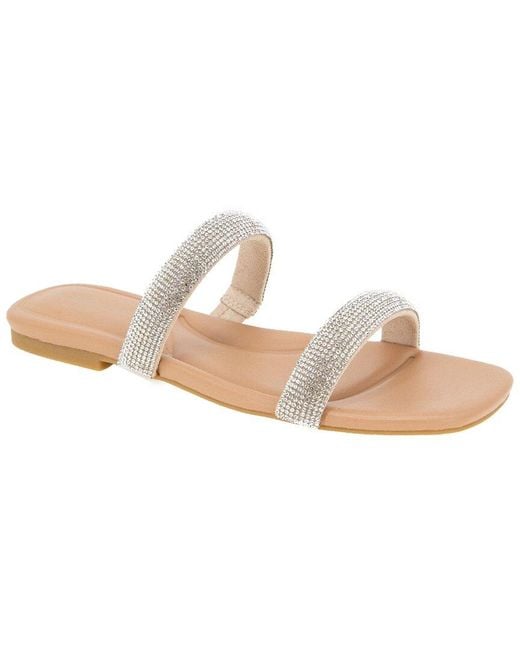 BCBGeneration White Glannis Flat Sandal