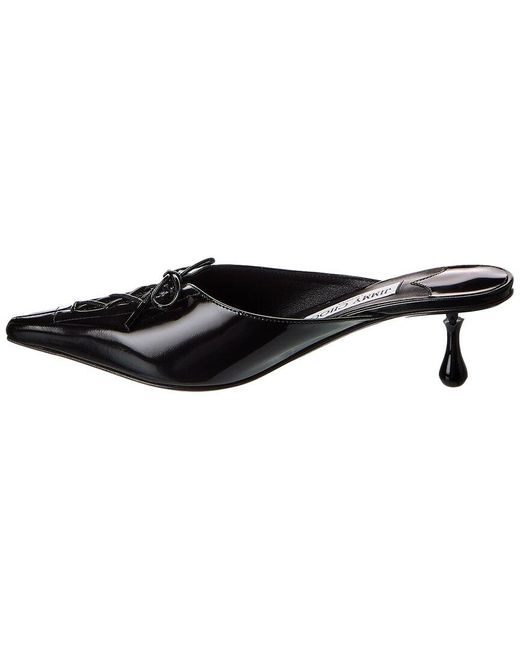 Jimmy Choo Black Scarlett 50 Patent Mule