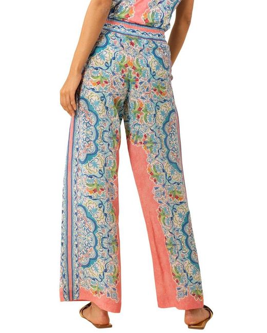 Hale Bob Multicolor Roselyn Silk Pant