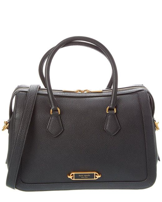 Kate Spade Black Gramercy Medium Leather Satchel