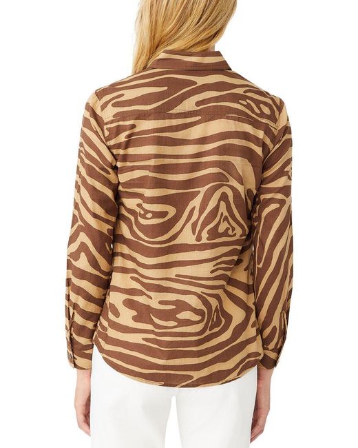 J.McLaughlin Brown Lois Blouse