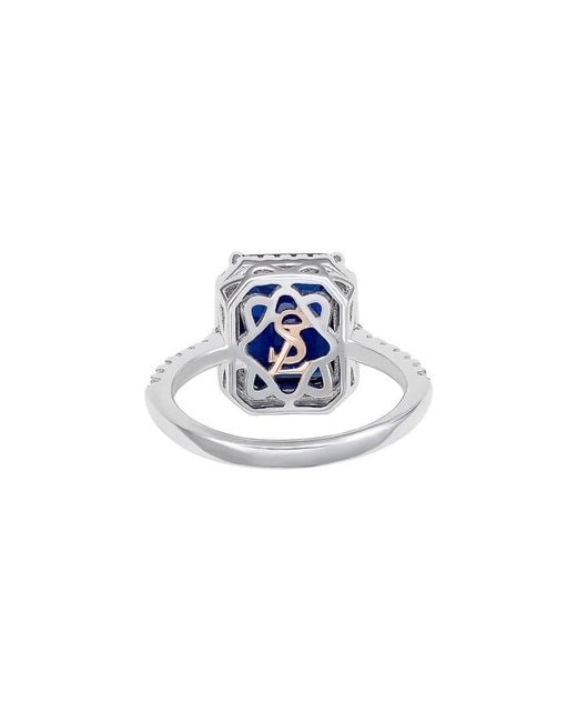 Suzy Levian CZ Jewelry Blue Suzy Levian Cz Cocktail Ring