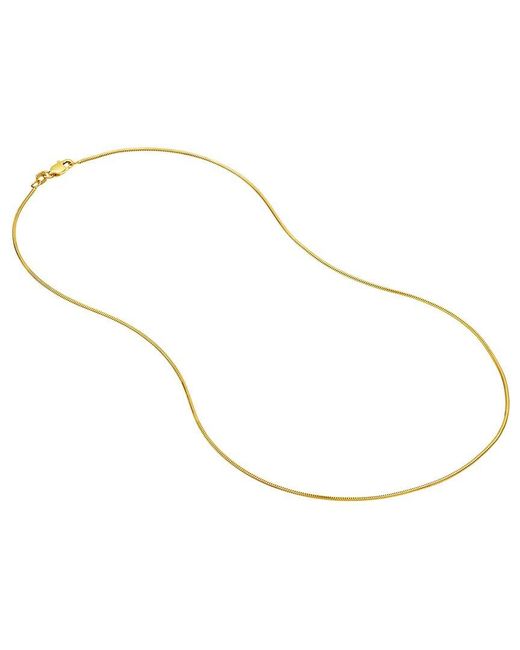 HAWLEY ST Metallic 14K Snake Necklace