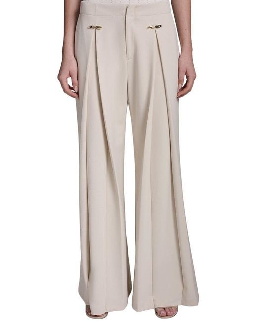 Halston Heritage Natural Wide Leg Pant