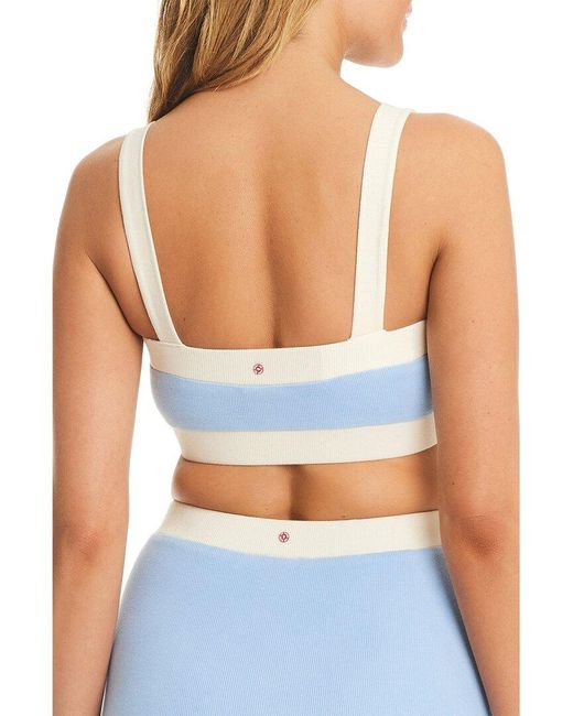 Red Carter Blue Colorblock Coverup Crop Top Coverup Top