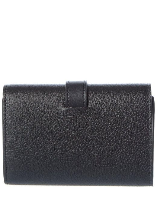 Loewe Gray Small Vertical Leather Wallet
