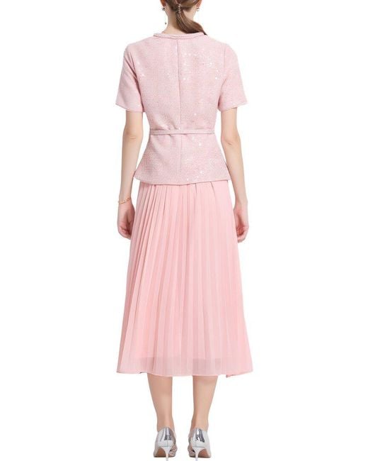 DZA Pink Midi Dress