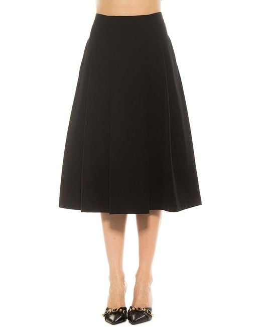 Alexia Admor Black Illia Pleated Skirt