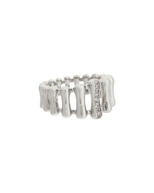 Juvell White 18K Plated Cz Ring