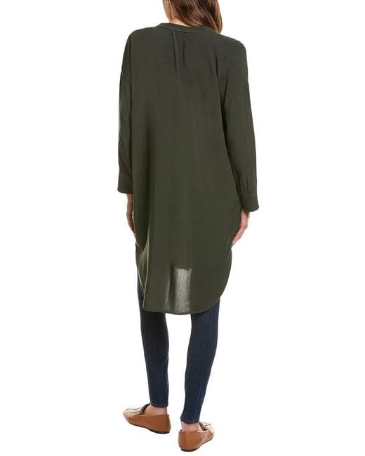 Michael Stars Green Split Neck Tunic