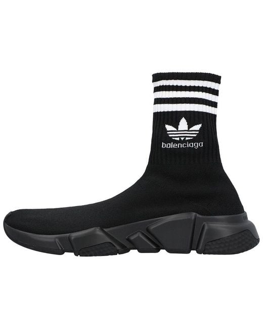 Balenciaga Black X Adidas Speed High-Top Sneaker for men