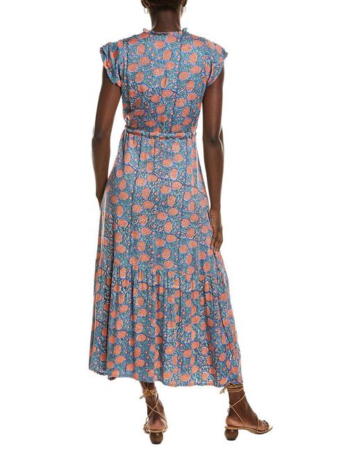 Emerson Fry Blue Frances 3 Frill Dress