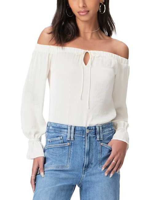 PAIGE White Ayanna Blouse