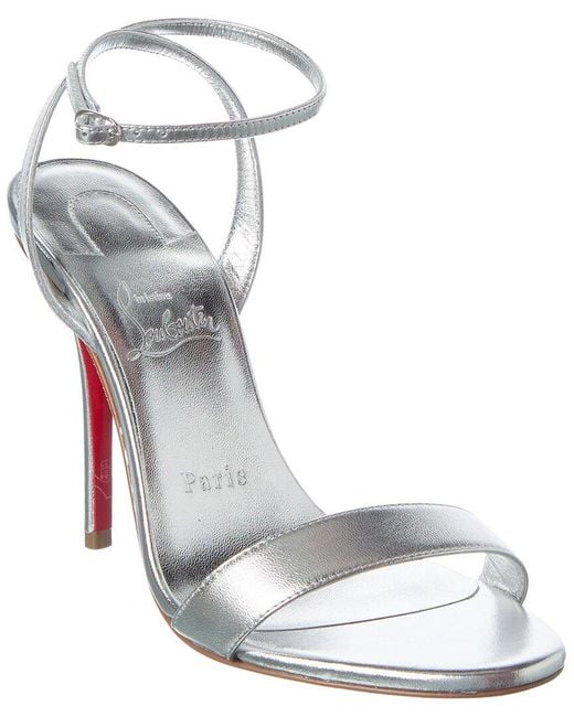 Christian Louboutin Metallic Miss Z 100 Leather Sandal