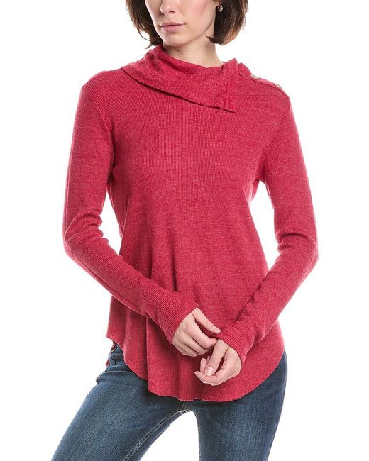 Michael Stars Red Bibi Top