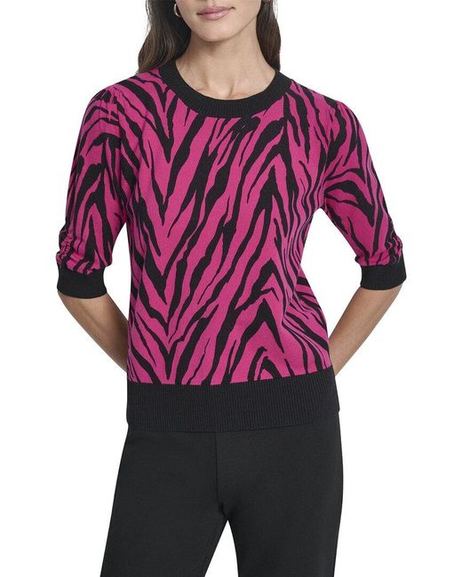 DKNY Purple Sweater Top