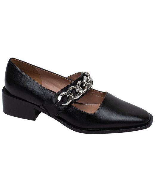 Linea Paolo Black Meryl Leather Pump