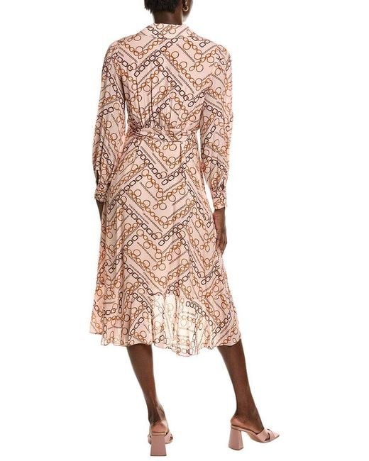Tahari Natural The Linnea Faux Wrap Dress