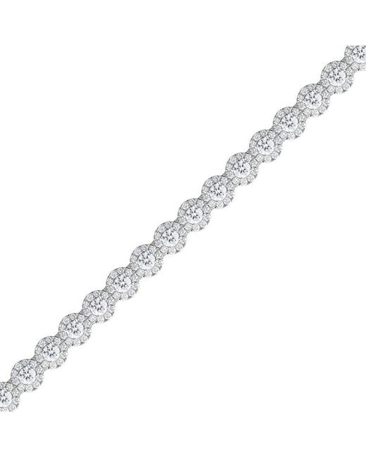 Lab Grown Diamonds White 14K.00 Ct. Tw. Lab-Grown Diamond Fashion Bracelet