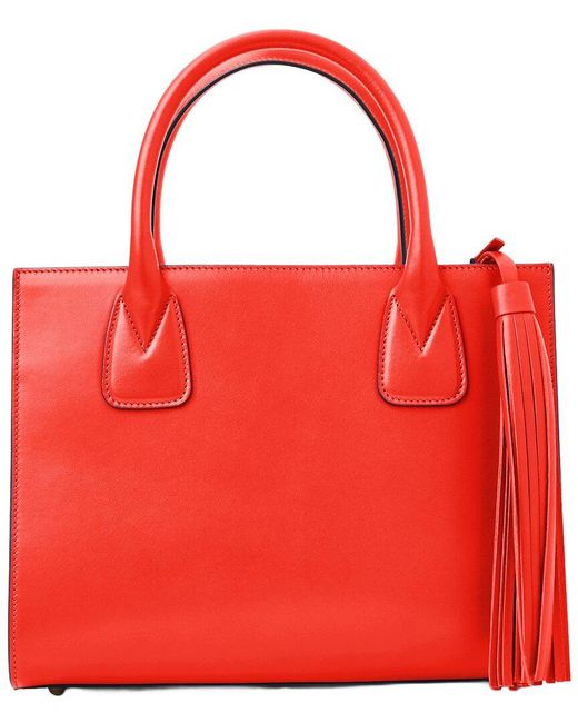 Jack Rogers Red Angelini Leather Tote