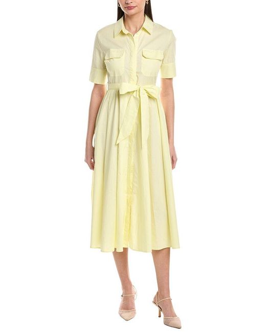 To My Lovers Yellow Maxi Shirt Dress